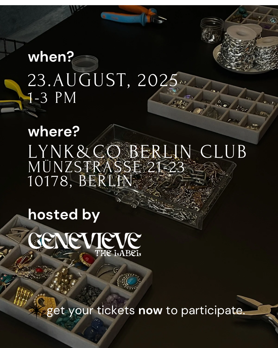 23.08.25 Jewelry Workshop Participation