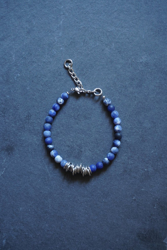 banded SODALITE bracelet
