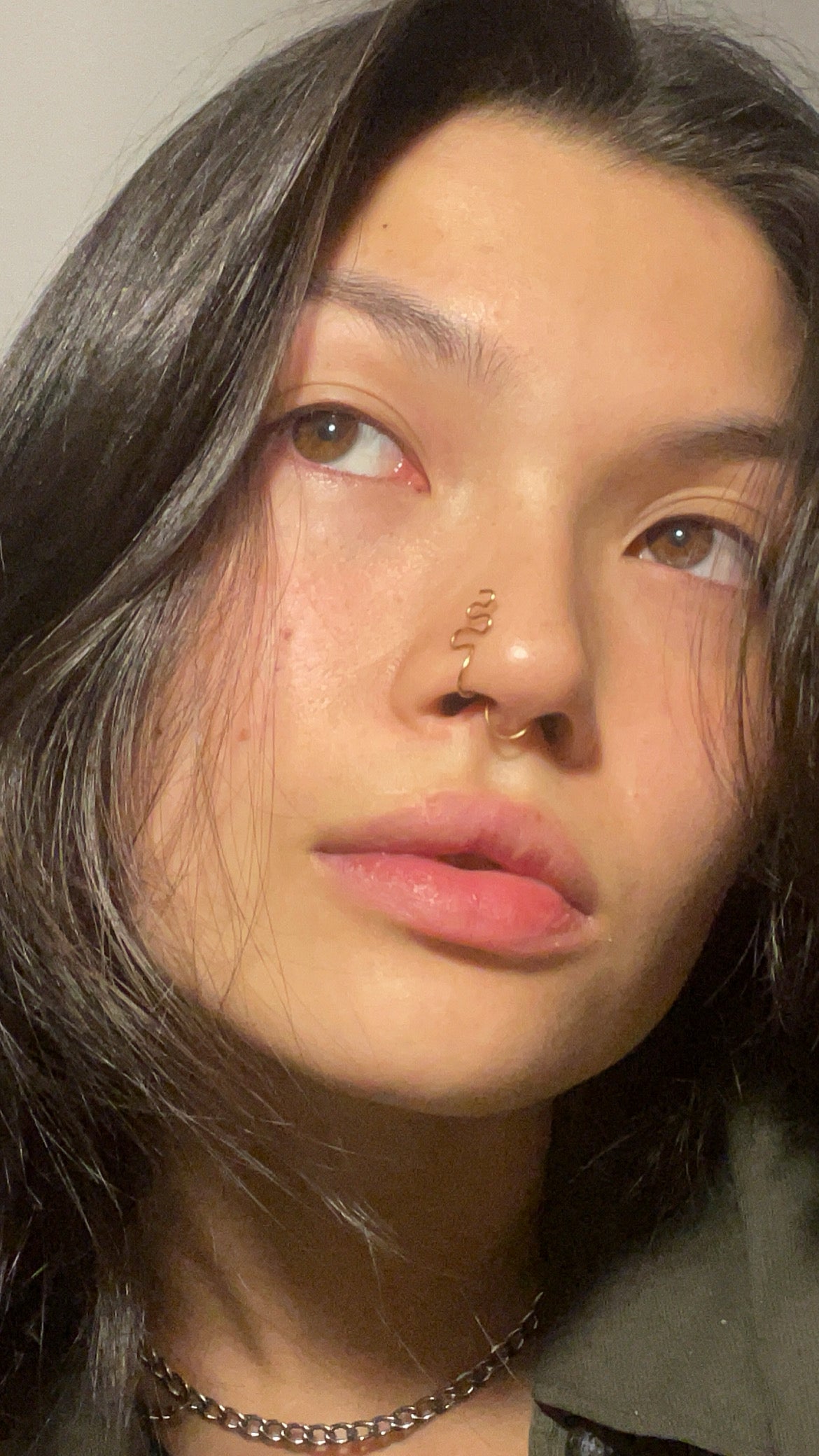 silver multicuff piercing