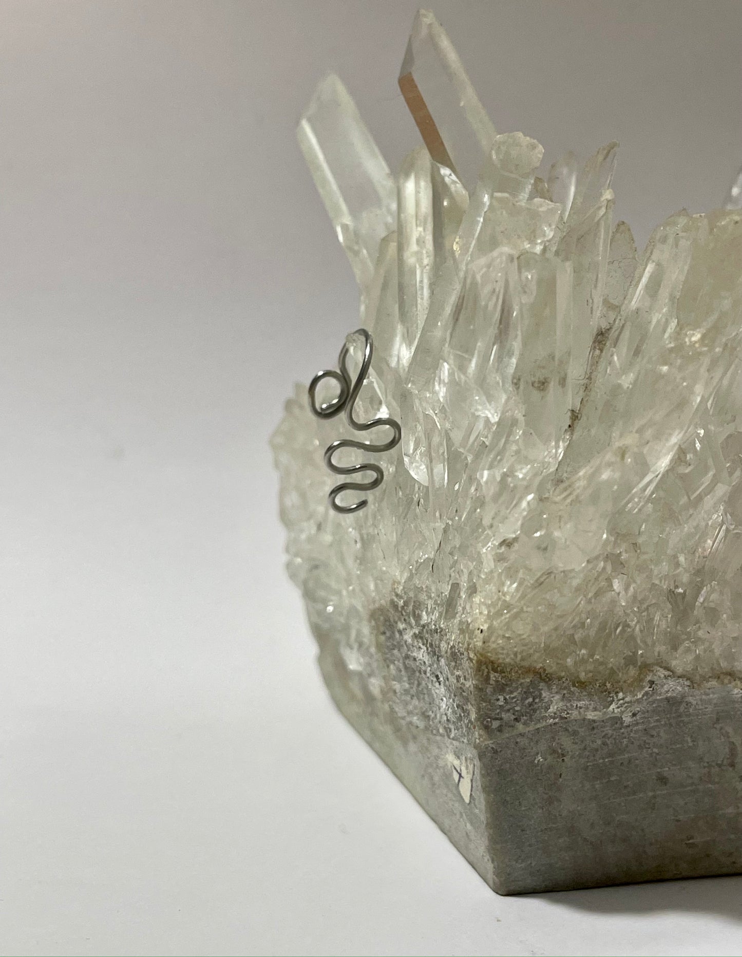 wavy silver nose cuff