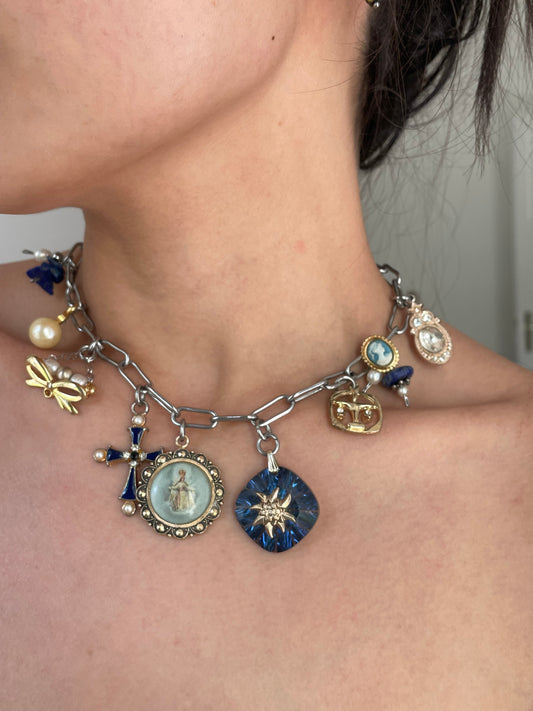 AZUL charms necklace