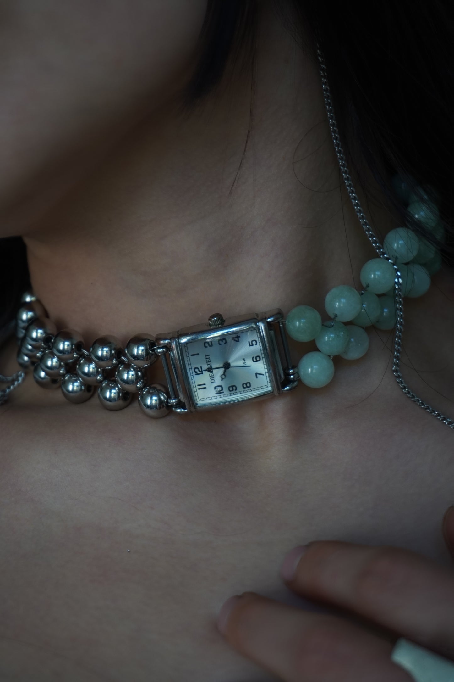 CRISTALES jade necklace