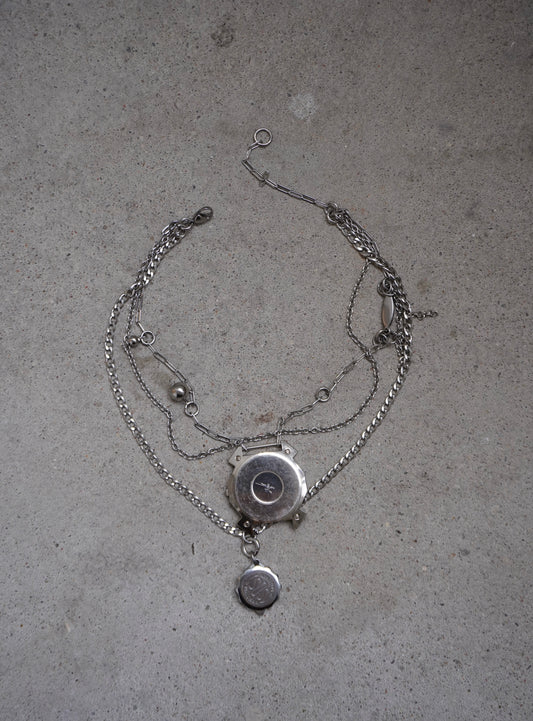 watch & layers necklace