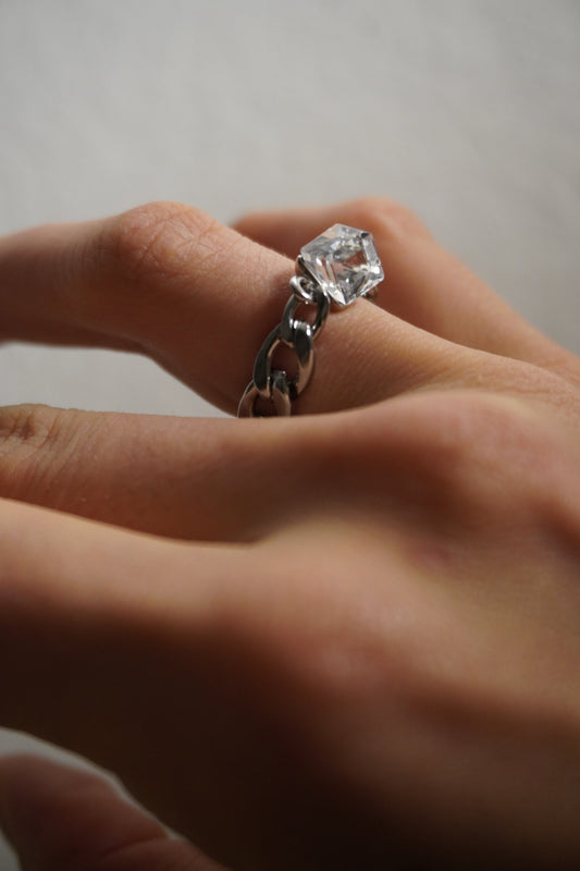 crystal chain ring