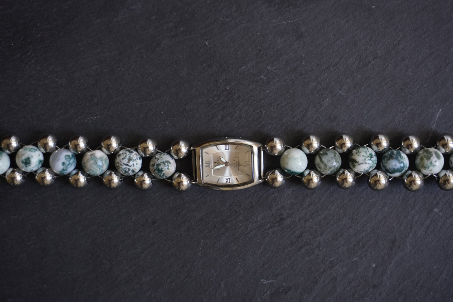 CRISTALES moss agate necklace