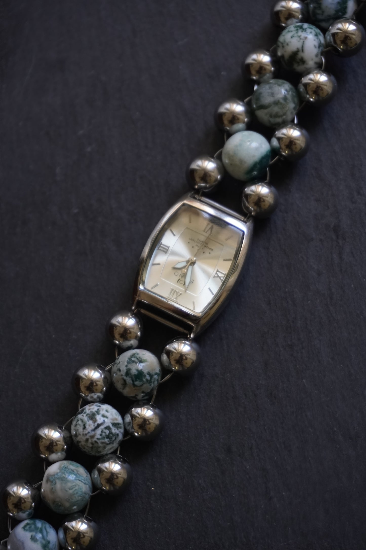 CRISTALES moss agate necklace