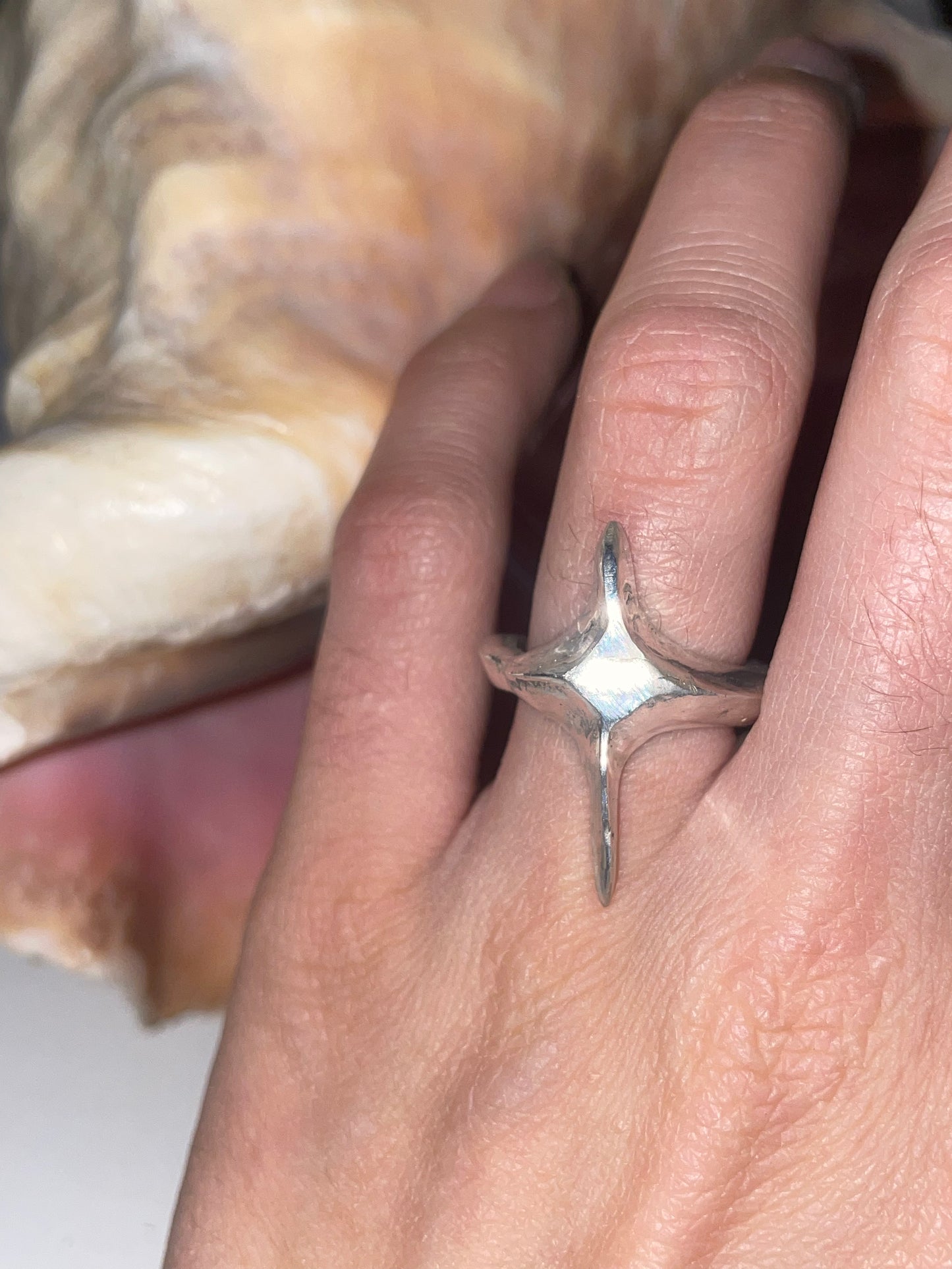 the imperfect spark silver ring II