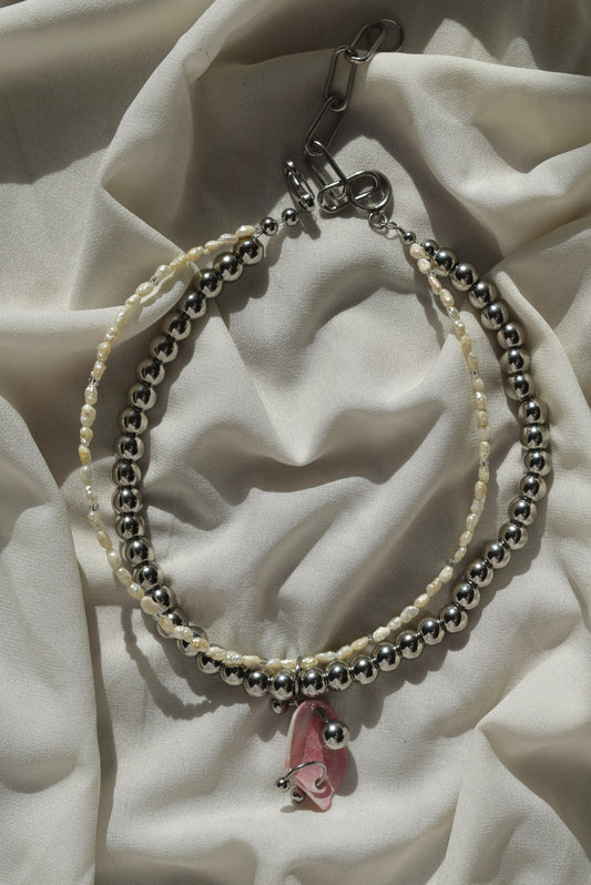 pierced seashell necklace VI