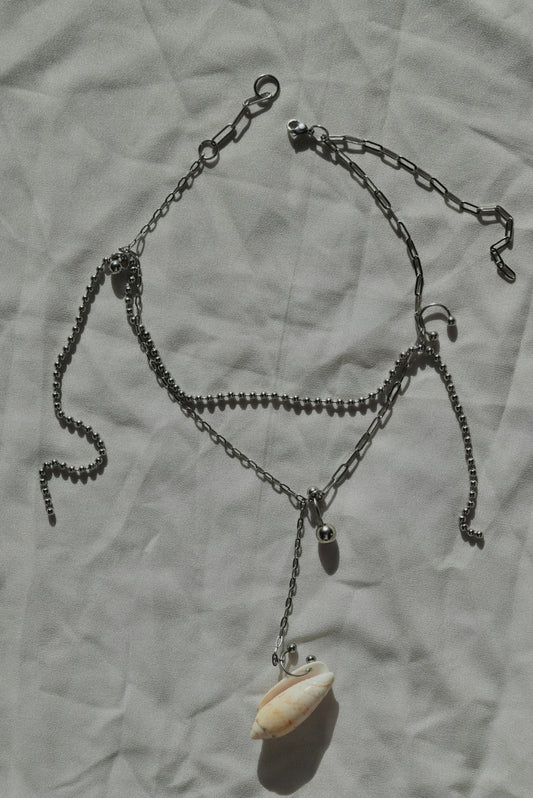 pierced seashell necklace III
