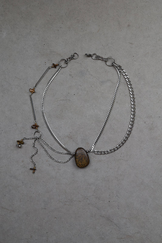 bronzite crystal necklace