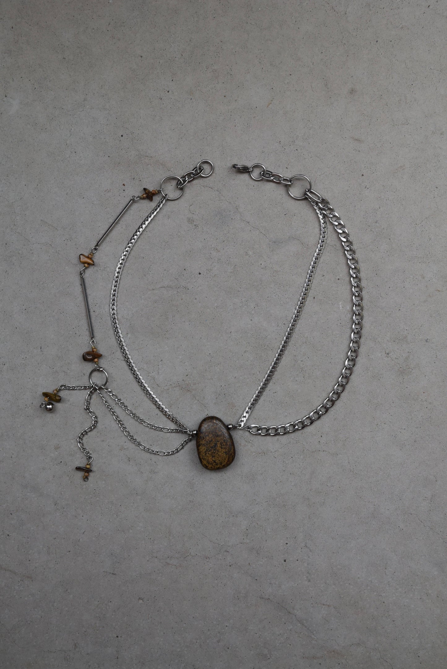 bronzite crystal necklace