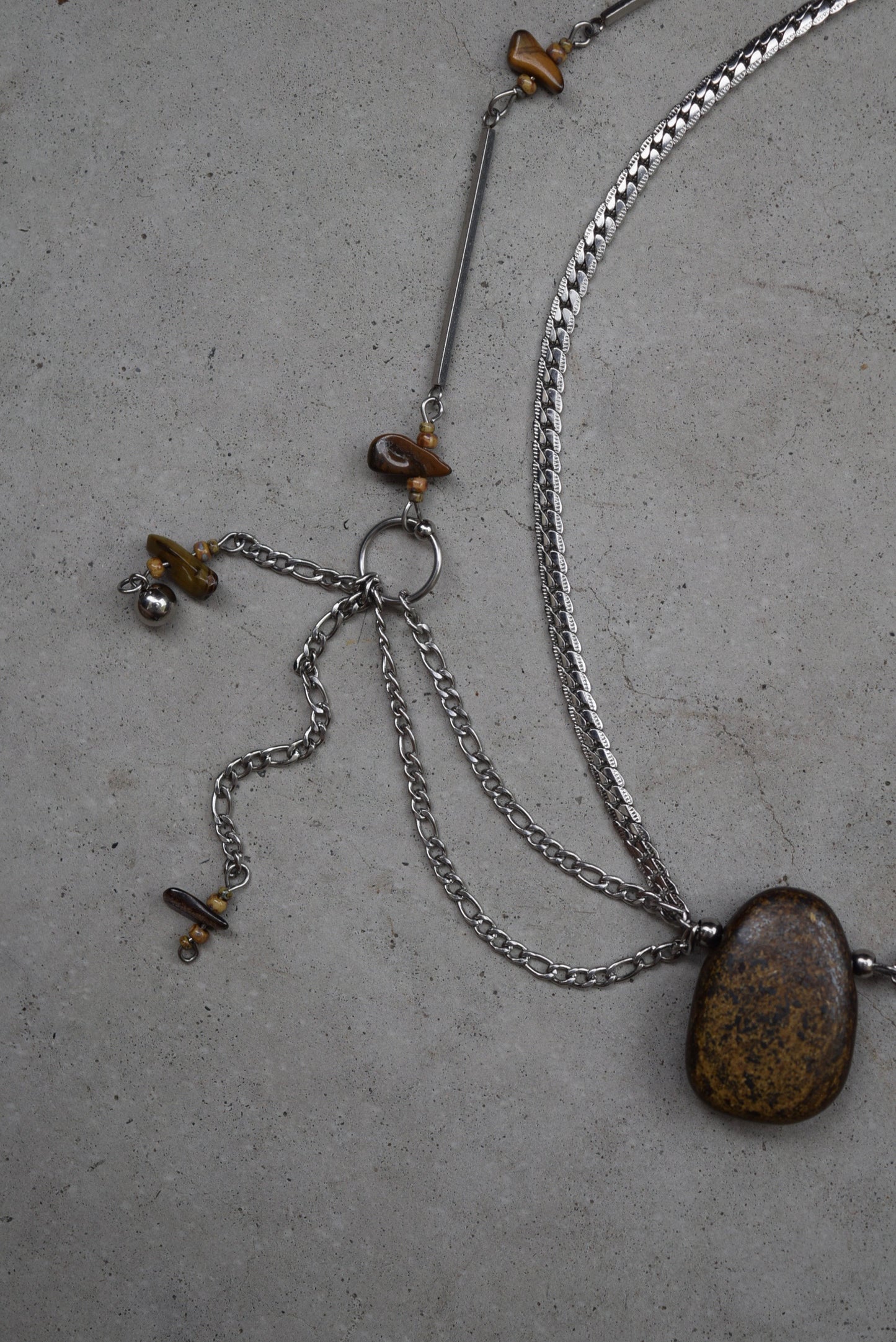 bronzite crystal necklace