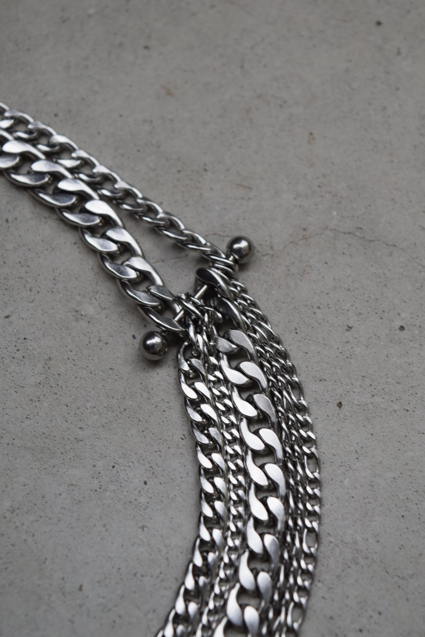 stacked cuban chain necklace