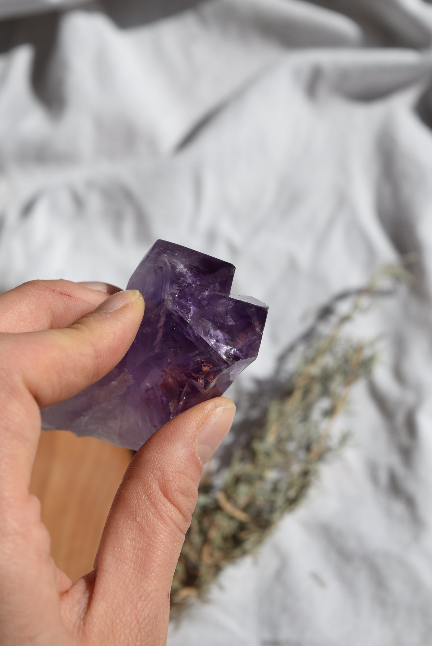 double amethyst point