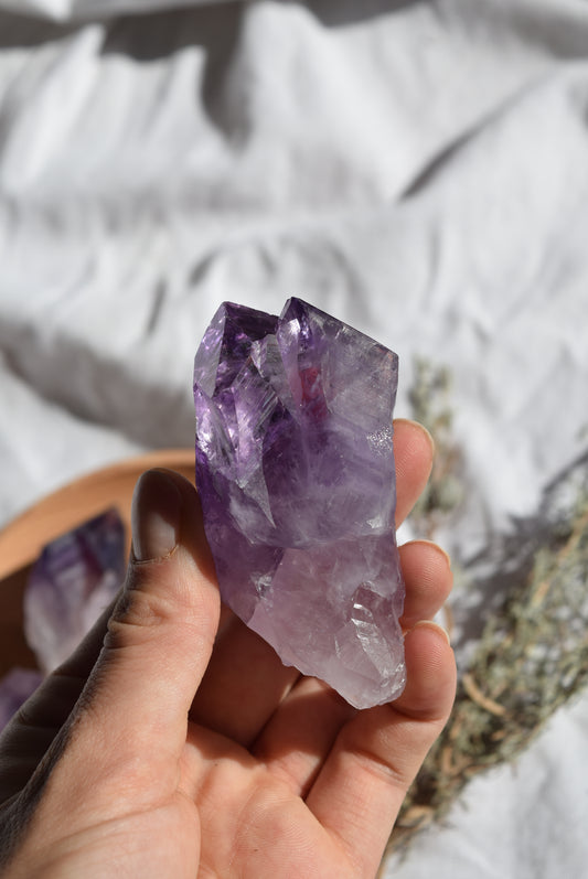 double amethyst point