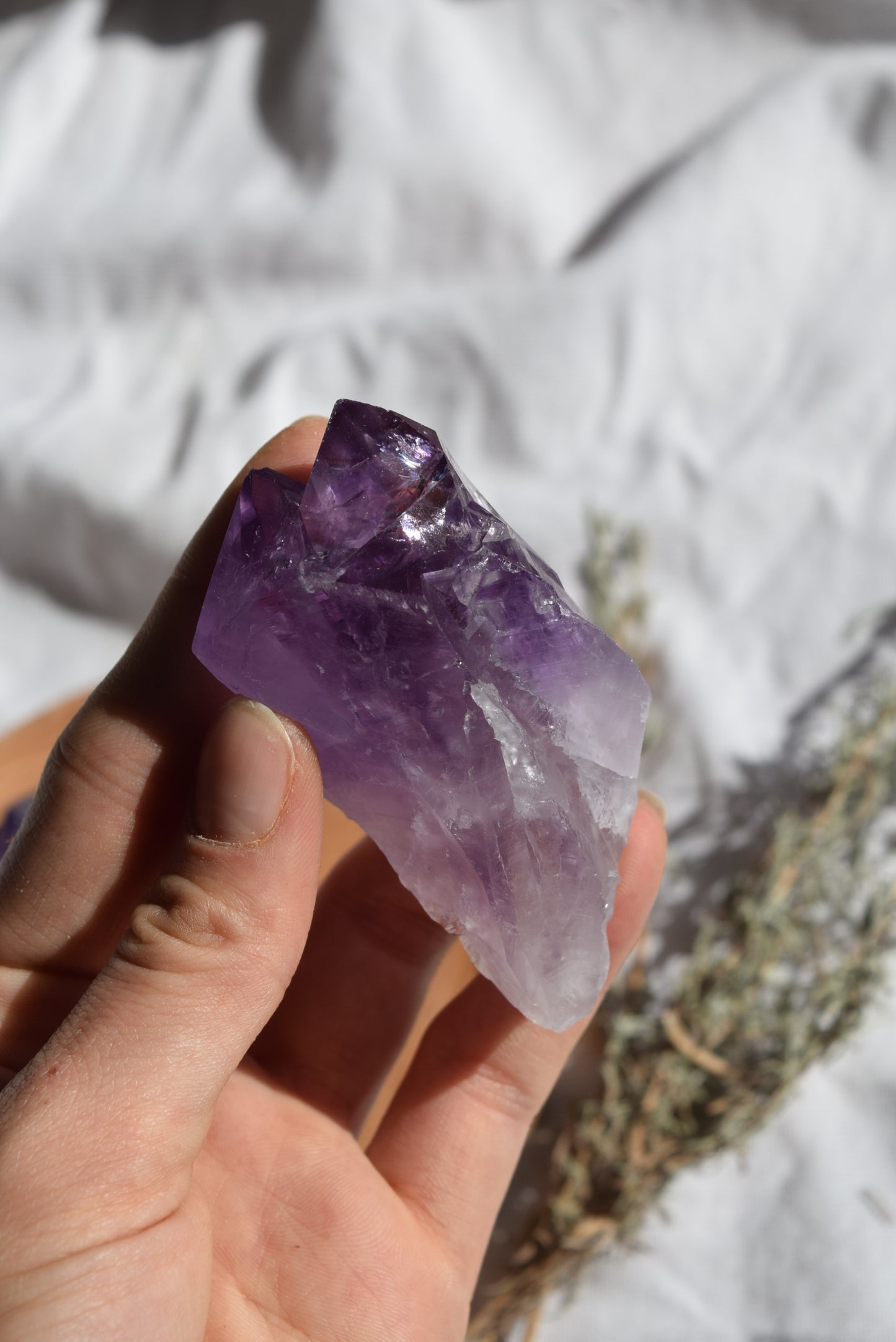 double amethyst point