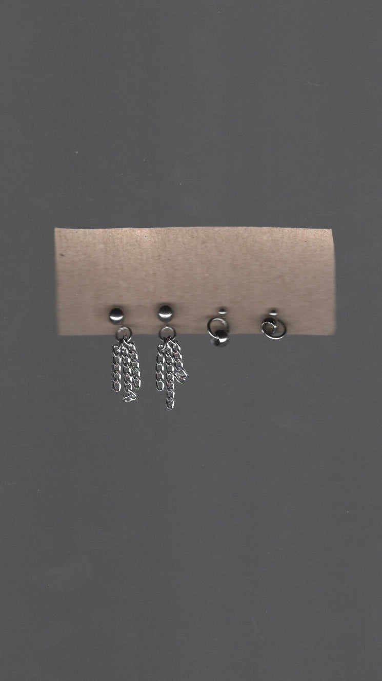 silver earring set III